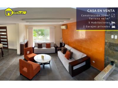 En urbanización Manta Beach: hermosa casa en venta, 320 mt2, 5 dormitorios